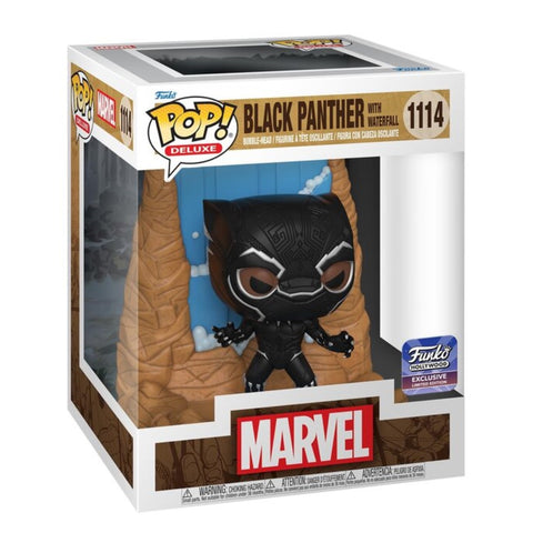 MARVEL HEROES - BLACK PANTHER WITH WATERFALL (HOLLYWOOD EXCLUSIVE) DELUXE POP!