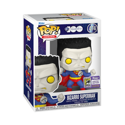 DC UNIVERSE: SUPER HEROES - BIZARRO SUPERMAN (SDCC EXCLUSIVE) POP!