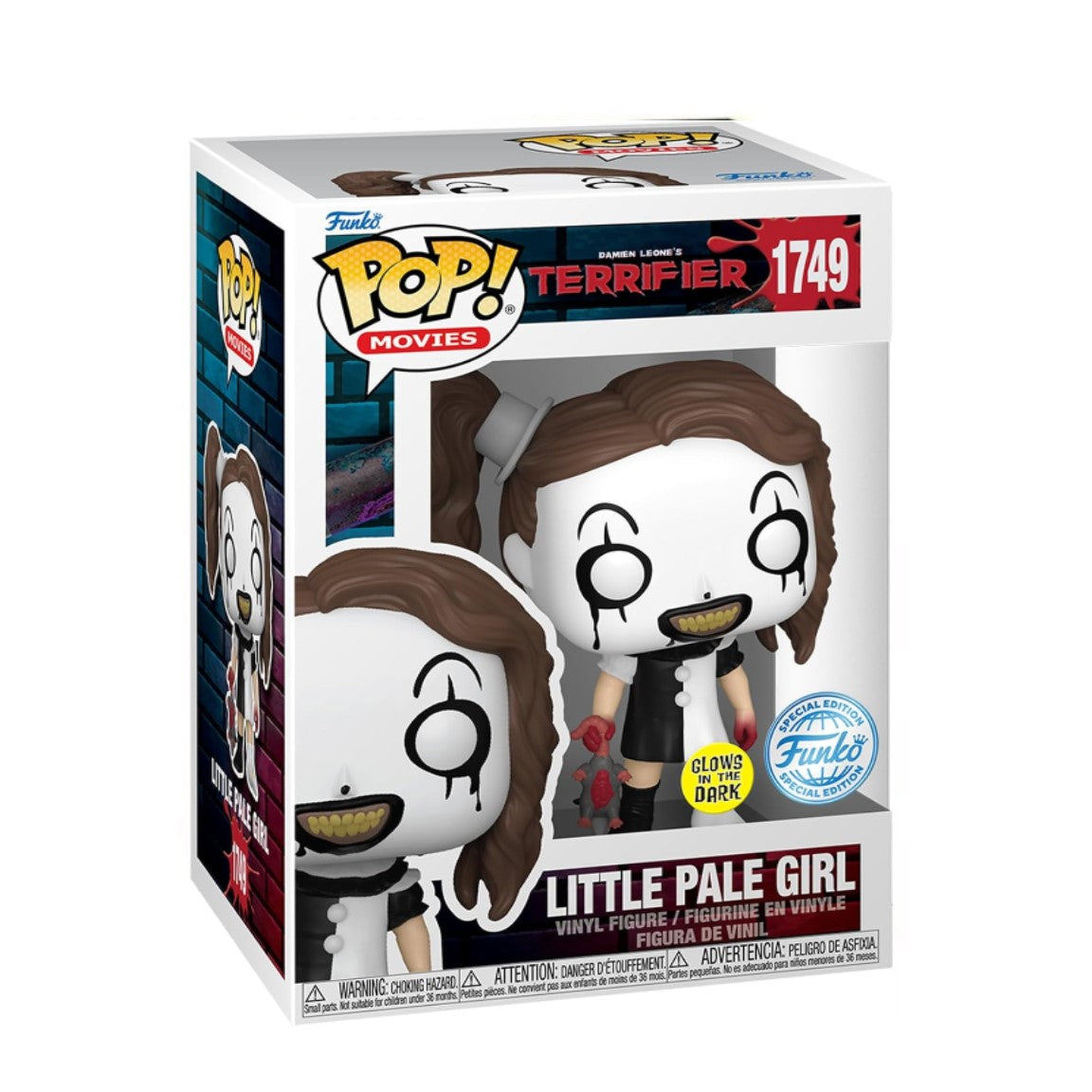 MOVIES: TERRIFIER - LITTLE PALE GIRL (GLOW IN THE DARK EXCLUSIVE) POP!