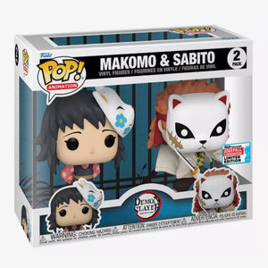 ANIMATION: DEMON SLAYER - MAKOMO & SABITO (2023 FALL CONVENTION EXCLUSIVE) 2-PACK POP! SET