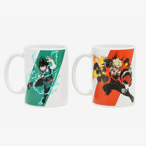 MY HERO ACADEMIA: IZUKU MIDORIYA DEKU & KATSUKI BAKUGO TWO MUG SET