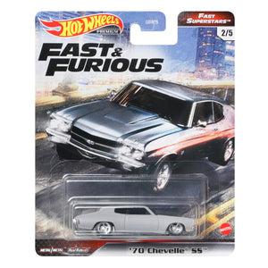 HOT WHEELS: FAST & FURIOUS FRANCHISE BEST - 70 CHEVROLET CHEVELLE SS DIE CAST CAR