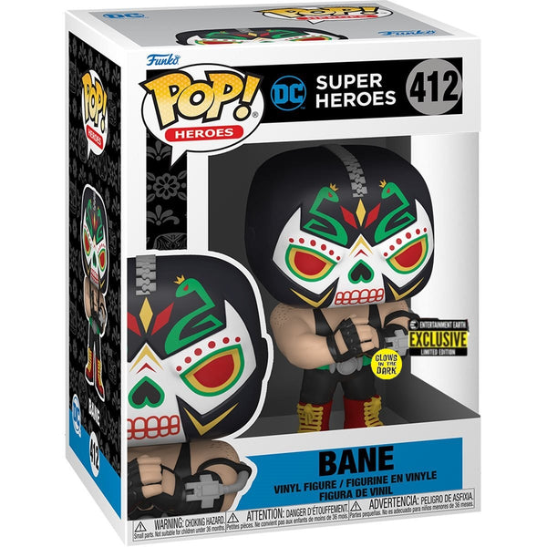 DC UNIVERSE: SUPER HEROES - BANE (DIA DE LOS MUERTOS GLOW IN THE DARK EXCLUSIVE) POP!