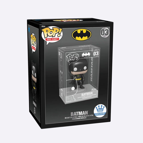 DC UNIVERSE: SUPER HEROES - DIE-CAST BATMAN (EXCLUSIVE) POP!