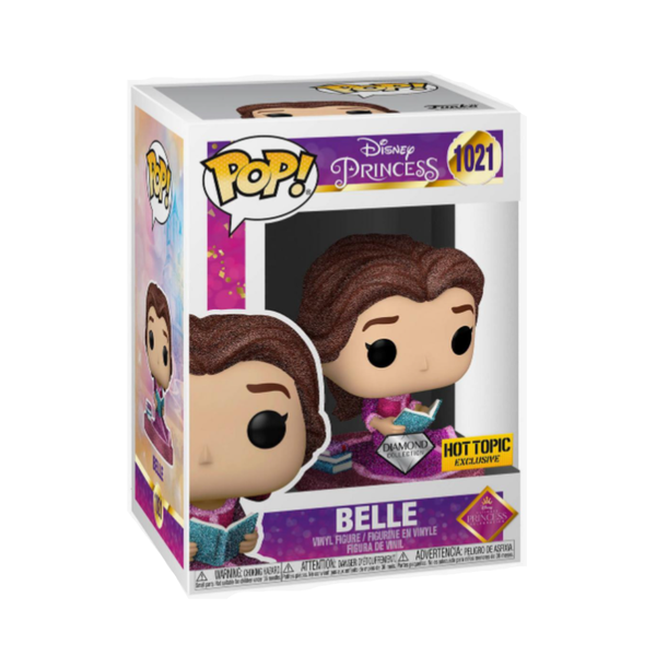 DISNEY: BEAUTY AND THE BEAST - BELLE (READING BOOK DIAMOND GLITTER EXCLUSIVE) POP!