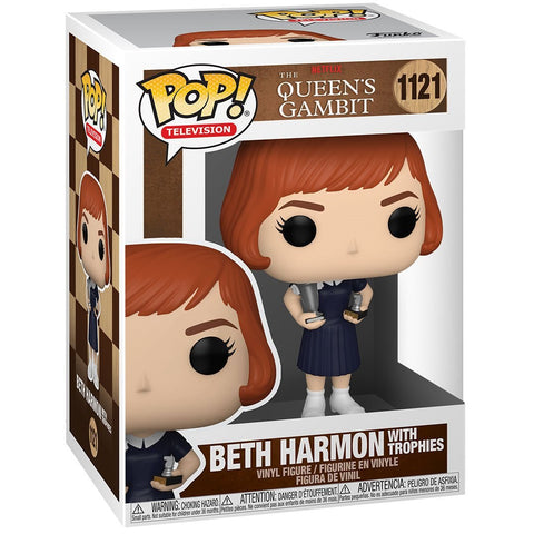 TELEVISION: THE QUEEN'S GAMBIT - BETH HARMON WITH TROPHIES POP!