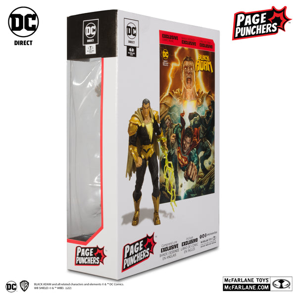 DC DIRECT: PAGE PUNCHERS - BLACK ADAM 7-INCH ACTION FIGURE WITH BLACK ADAM COMIC