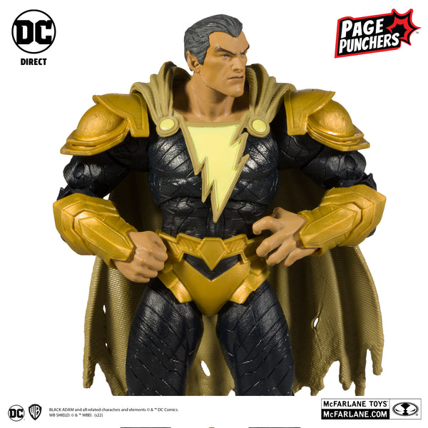 DC DIRECT: PAGE PUNCHERS - BLACK ADAM 7-INCH ACTION FIGURE WITH BLACK ADAM COMIC