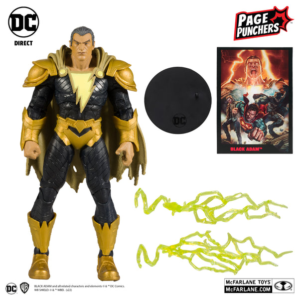 DC DIRECT: PAGE PUNCHERS - BLACK ADAM 7-INCH ACTION FIGURE WITH BLACK ADAM COMIC