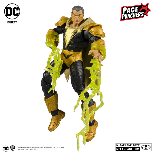 DC DIRECT: PAGE PUNCHERS - BLACK ADAM 7-INCH ACTION FIGURE WITH BLACK ADAM COMIC