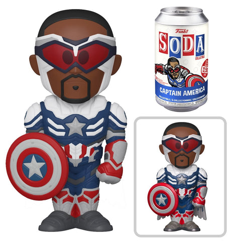 MARVEL: THE FALCON AND THE WINTER SOLDIER - CAPTAIN AMERICA VINYL SODA FIGURE!