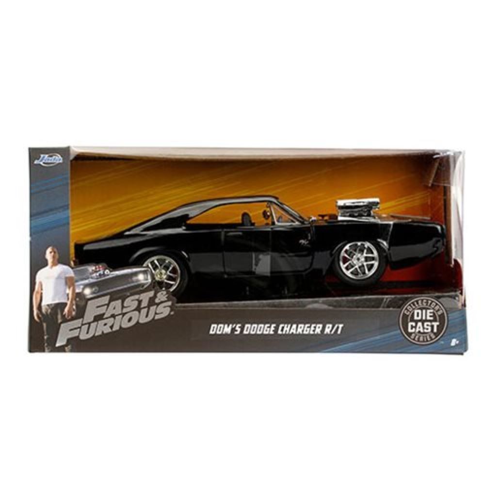 JADA TOYS: FAST & FURIOUS - 1970 DODGE CHARGER R/T (1: 24 SCALE BLACK DIE-CAST CAR)