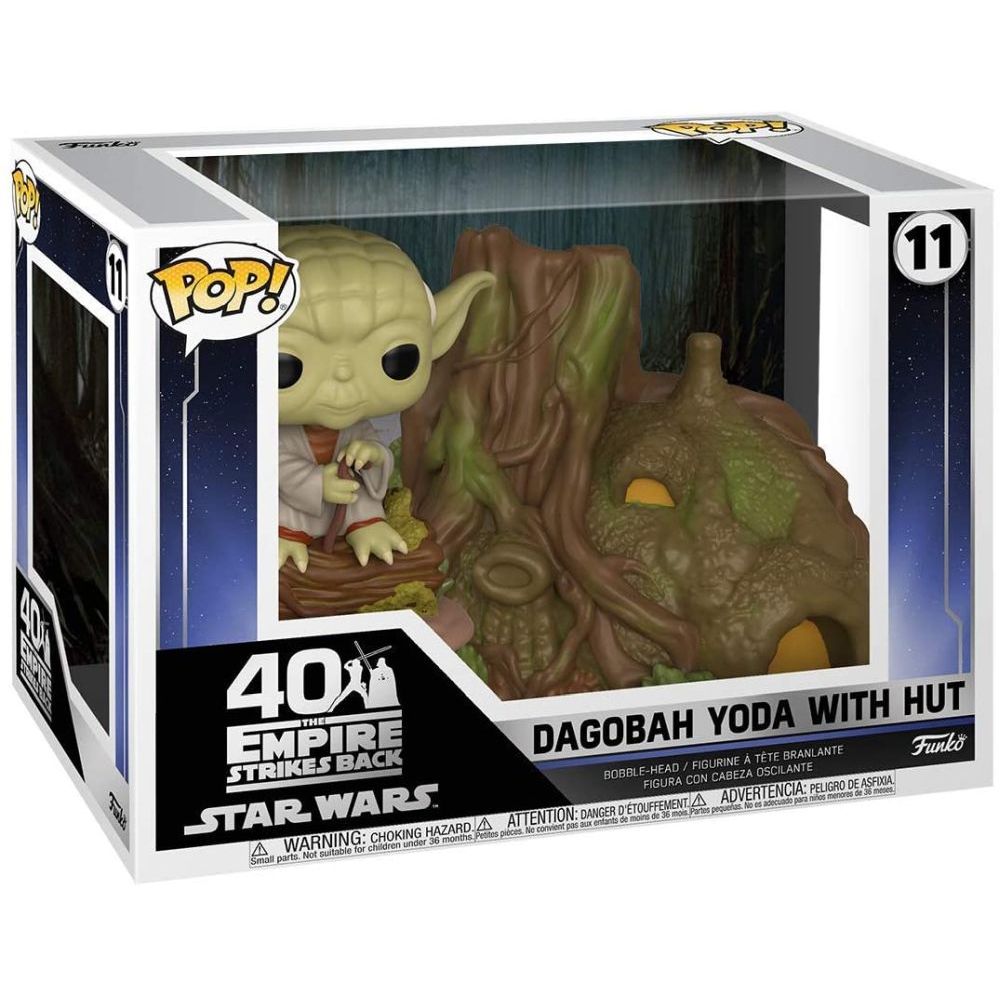 STAR WARS: THE EMPIRE STRIKES BACK - DAGOBAH YODA WITH HUT DELUXE POP!