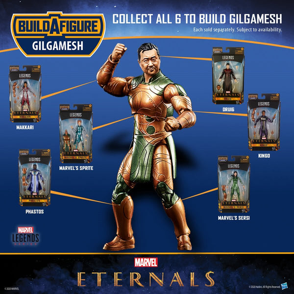 MARVEL LEGENDS: ETERNALS - GILGAMESH SERIES BUILD A FIGURE 6-INCH ACTION FIGURES