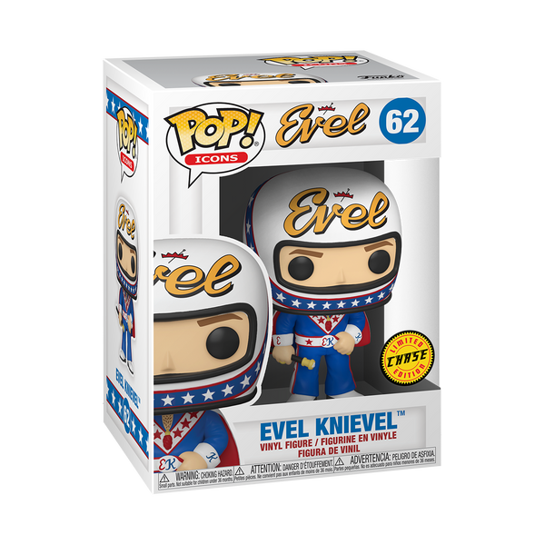 ICONS - EVEL KNIEVEL WITH CAPE (CHASE LIMITED EDITION) POP!