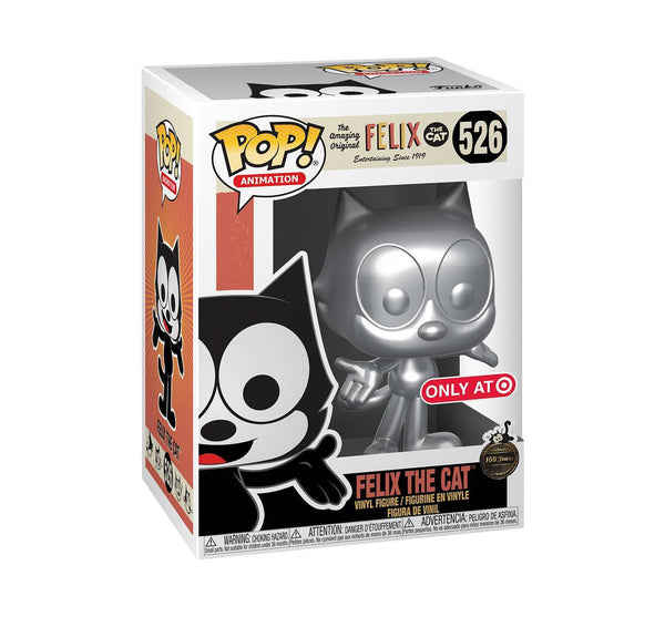 COLLECTOR'S BOX: FELIX THE CAT 100TH ANNIVERSARY (METALLIC) POP! & TEE (EXCLUSIVE)