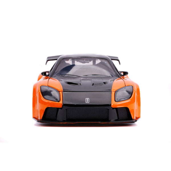 JADA TOYS: FAST & FURIOUS - HAN'S MAZDA RX-7 (1: 24 SCALE ORANGE DIE-CAST CAR)