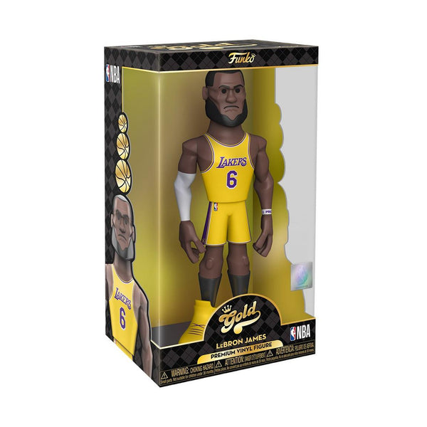 NBA BASKETBALL: LOS ANGELES LAKERS - LEBRON JAMES 5-INCH GOLD PREMIUM VINYL FIGURE