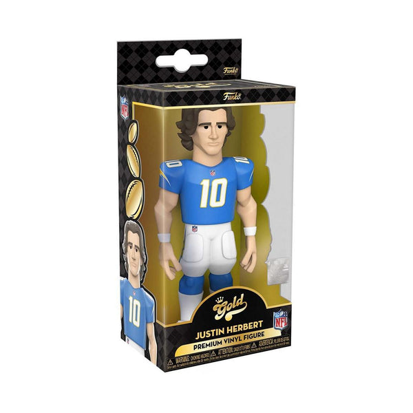 NFL FOOTBALL: LOS ANGELES CHARGERS - JUSTIN HERBERT 5-INCH GOLD PREMIUM VINYL FIGURE