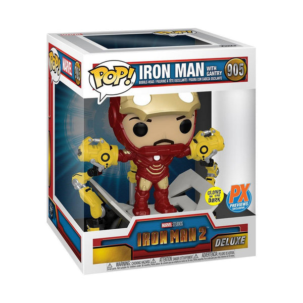 MARVEL HEROES - IRON MAN WITH GANTRY (PX EXCLUSIVE) DELUXE POP!