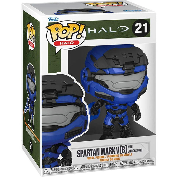 GAMES: HALO INFINITE - SPARTAN MARK V (WITH BLUE ENERGY SWORD) POP!