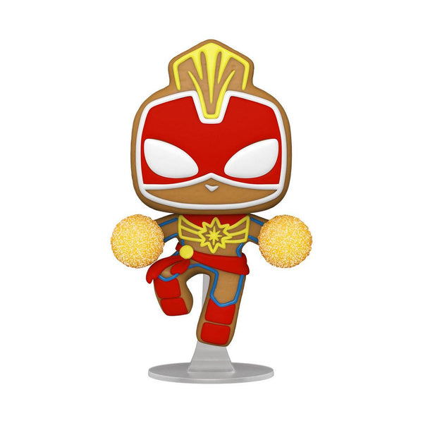 MARVEL: AVENGERS HOLIDAY - GINGERBREAD CAPTAIN MARVEL POP!