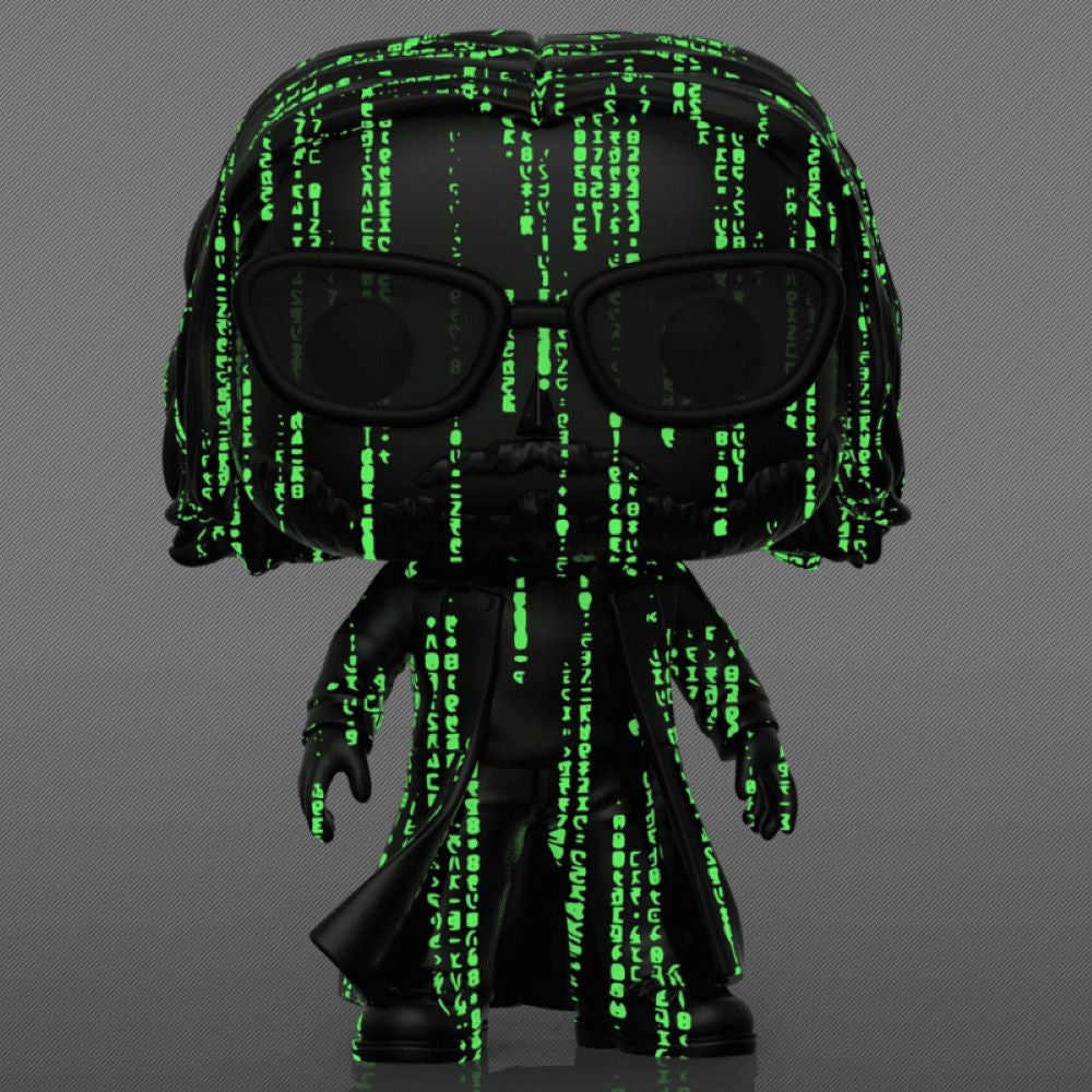 MOVIES: THE MATRIX - NEO (CODE GLOW IN THE DARK EXCLUSIVE) POP!