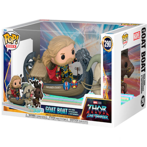 RIDES: THOR LOVE AND THUNDER - GOAT BOAT WITH THOR, TOOTHGNASHER & TOOTHGRINDER POP!