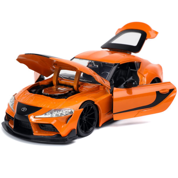 JADA TOYS: FAST & FURIOUS - 2020 TOYOTA GR SUPRA (1: 24 SCALE ORANGE DIE-CAST CAR)