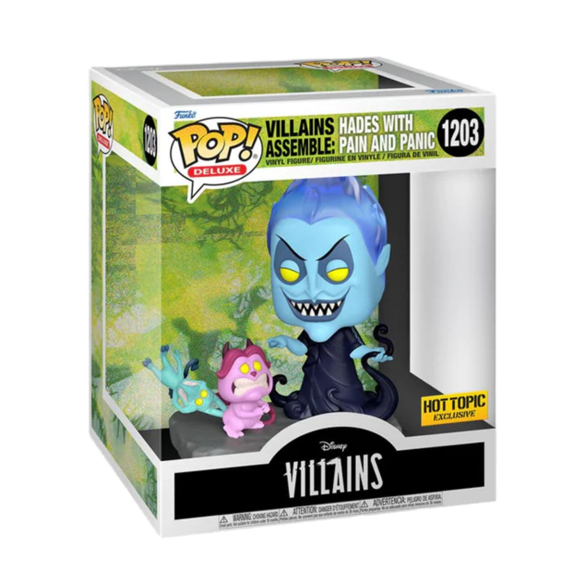 DISNEY: VILLAINS ASSEMBLE - HADES (WITH PAIN & PANIC EXCLUSIVE) DELUXE POP!