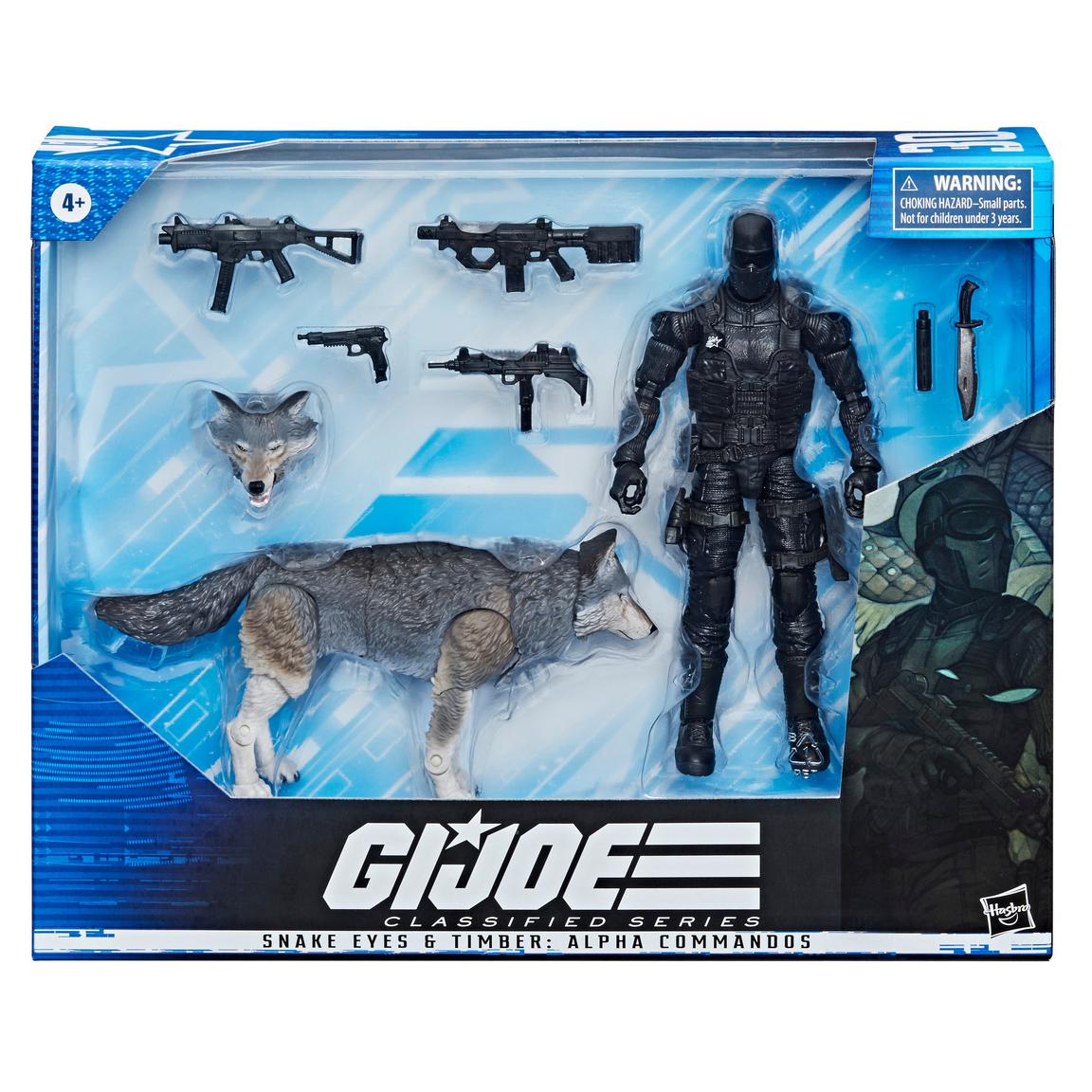 GI JOE CLASSIFIED SERIES: SNAKE EYES & TIMBER ALPHA COMMANDOS ACTION FIGURES