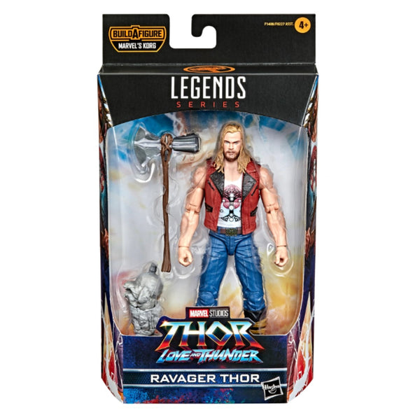 MARVEL LEGENDS: THOR 4 LOVE AND THUNDER - KORG SERIES BUILD A FIGURE 6-INCH ACTION FIGURES