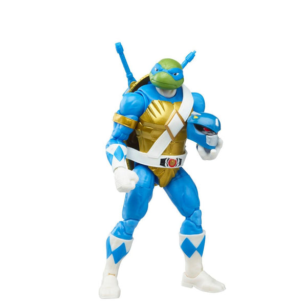 POWER RANGERS X TEENAGE MUTANT NINJA TURTLES - MORPHED DONATELLO AND MORPHER LEONARDO 6-INCH ACTION FIGURE