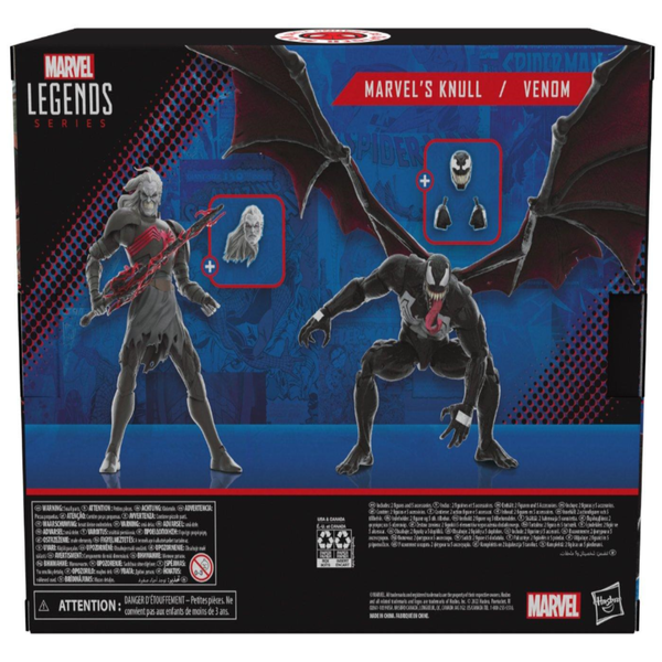 MARVEL LEGENDS SERIES: KIN IN BLACK - MARVEL'S KNULL & VENOM 2-PACK 6-INCH ACTION FIGURES