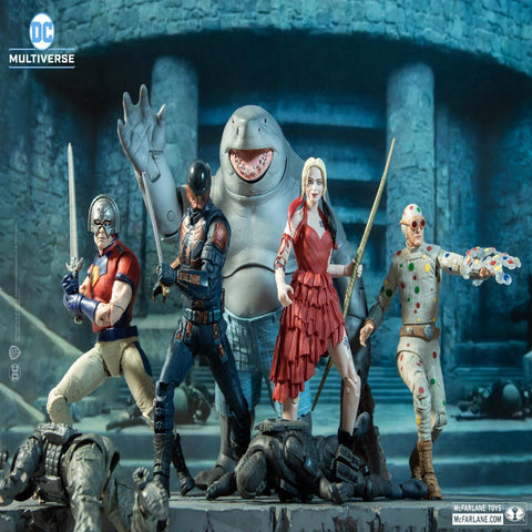 DC MULTIVERSE: THE SUICIDE SQUAD - KING SHARK BUILD-A-FIG WAVE 5 ACTION FIGURES