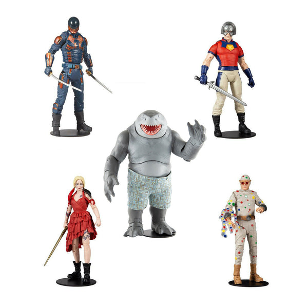 DC MULTIVERSE: THE SUICIDE SQUAD - KING SHARK BUILD-A-FIG WAVE 5 ACTION FIGURES