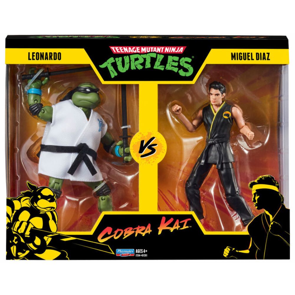 TEENAGE MUTANT NINJA TURTLES VS COBRA KAI - LEONARDO X MIGUEL DIAZ 2-PACK 6-INCH ACTION FIGURES