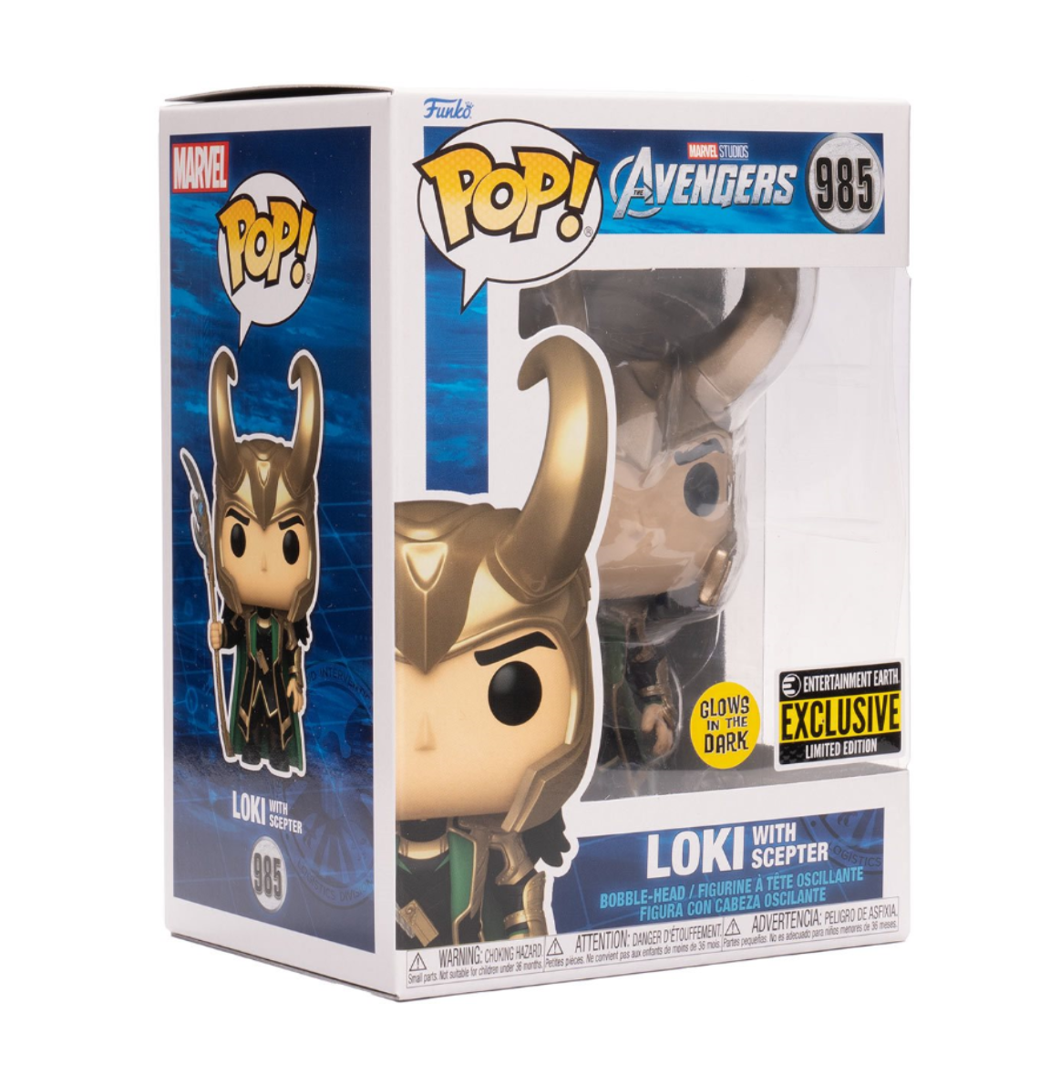 MARVEL: AVENGERS - LOKI WITH SCEPTER (GLOW IN THE DARK EXCLUSIVE) POP!