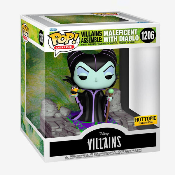 DISNEY: VILLAINS ASSEMBLE - MALEFICENT WITH DIABLO (EXCLUSIVE) DELUXE POP!