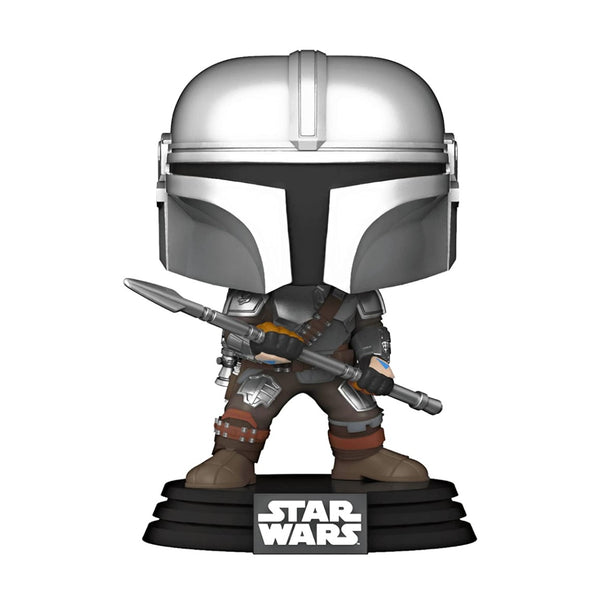 STAR WARS: THE MANDALORIAN - THE MANDOLORIAN WITH STAFF (EXCLUSIVE) POP!