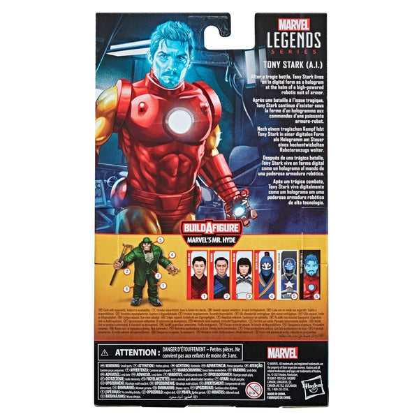 MARVEL LEGENDS SERIES: SHANG-CHI AND THE LEGEND OF THE TEN RINGS - IRON MAN TONY STARK (A.I) 6-INCH ACTION FIGURE