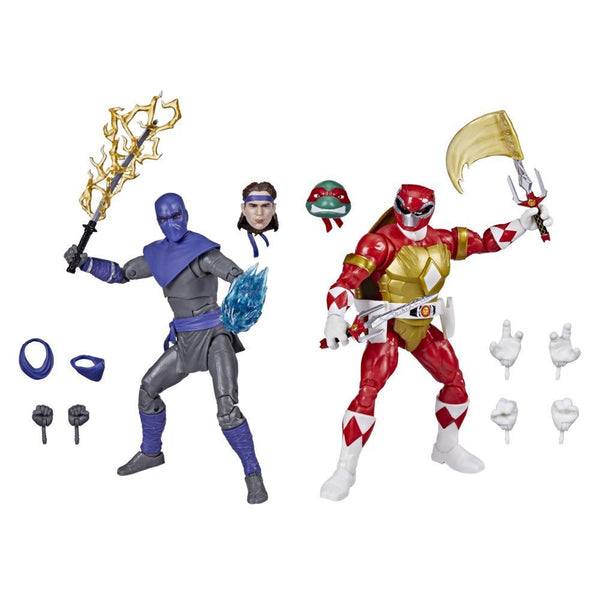 POWER RANGERS X TEENAGE MUTANT NINJA TURTLES - MORPHED RAPHAEL AND FOOT SOLDIER TOMMY 6-INCH ACTION FIGURES