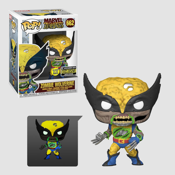 MARVEL ZOMBIES - ZOMBIE WOLVERINE (GITD ENTERTAINMENT EARTH EXCLUSIVE) POP!