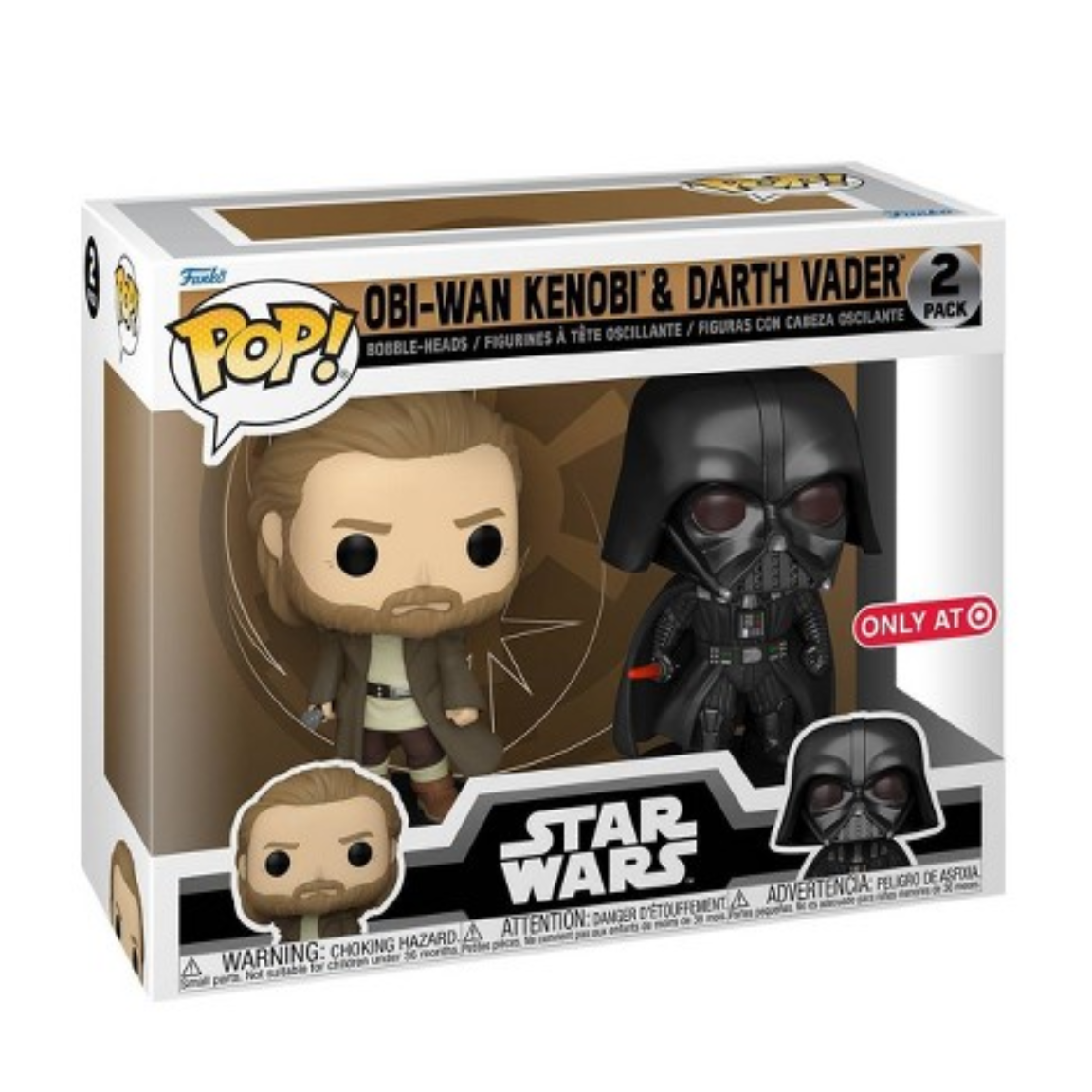 STAR WARS: OBI-WAN KENOBI - OBI-WAN KENOBI & DARTH VADER (EXCLUSIVE) 2-PACK POP! SET