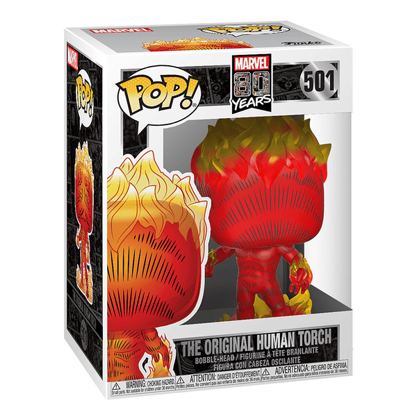 MARVEL: 80 YEARS OF MARVEL - THE ORIGINAL HUMAN TORCH POP!