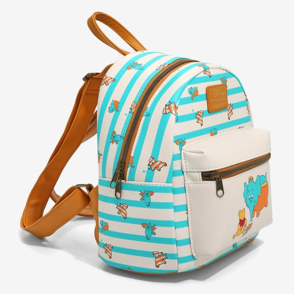 LOUNGEFLY x DISNEY: WINNIE THE POOH - POOH HEFFALUMPS STRIPE MINI BACKPACK