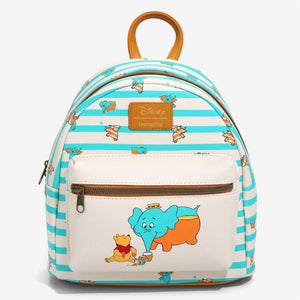 LOUNGEFLY x DISNEY: WINNIE THE POOH - POOH HEFFALUMPS STRIPE MINI BACKPACK