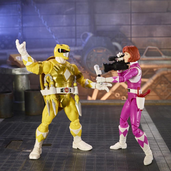 POWER RANGERS X TEENAGE MUTANT NINJA TURTLES - MORPHED APRIL O'NEIL AND MORPHER MICHELANGELO 6-INCH ACTION FIGURE