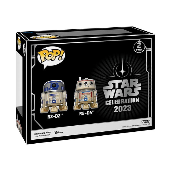 STAR WARS: CELEBRATION 2023 - R2-D2 & R5-D4 (GALACTIC CONVENTION EXCLUSIVE) POP!