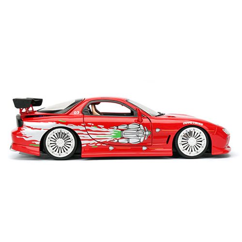 JADA TOYS: FAST & FURIOUS - DOM'S MAZDA RX-7 (1: 24 SCALE RED DIE-CAST CAR)